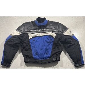 VTG Firstgear High Performance Leather-Tex Speed Motorcycle Jacket Womens Medium